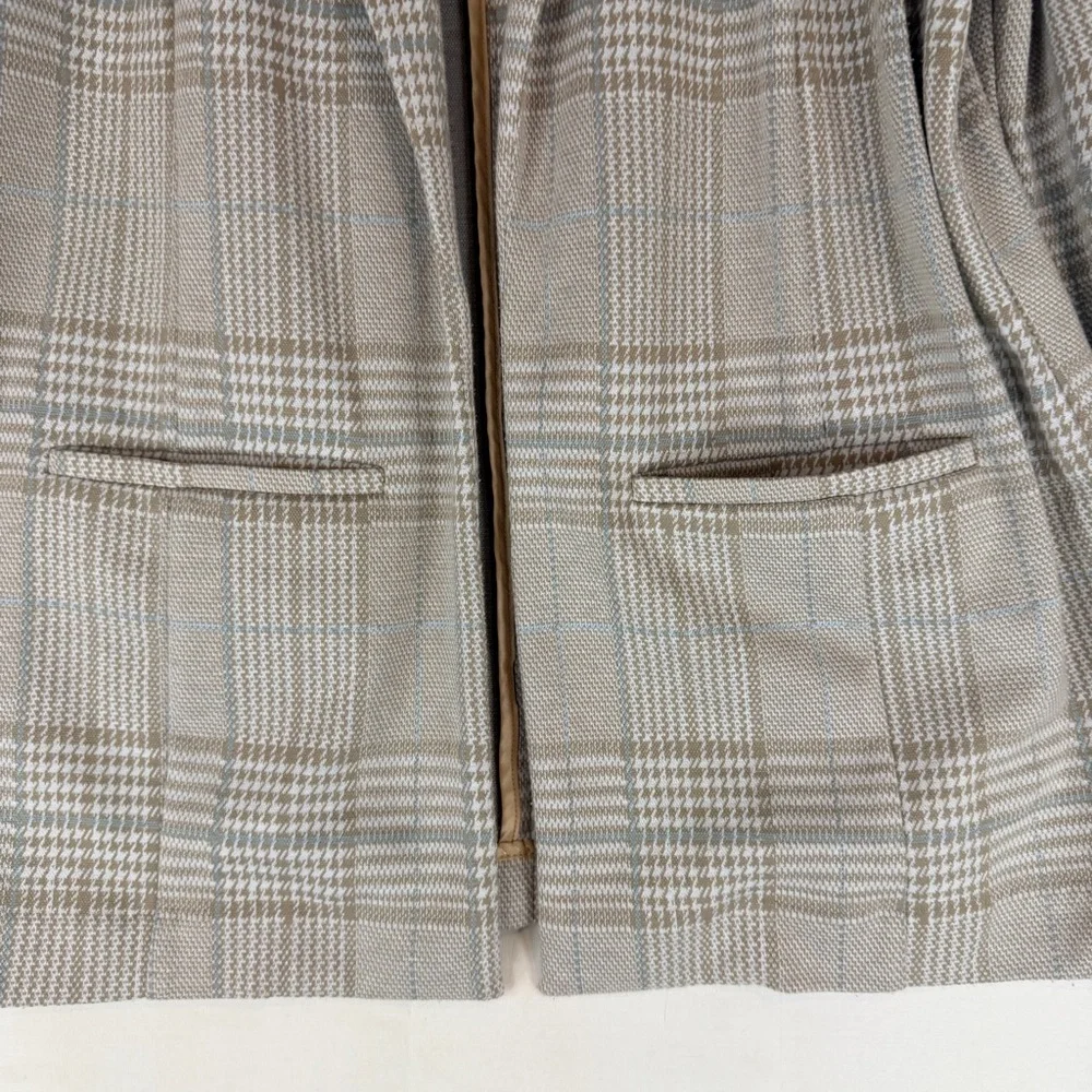 LIVERPOOL Women’s Size L Blazer Jacket Knit Houndstooth Plaid Stretch - Picture 10 of 16